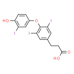 ChemSpider 2D Image | thyropropic acid | C15H11I3O4