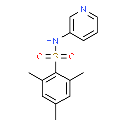 ChemSpider 2D Image | 2,4,6-Trimethyl-N-(3-pyridinyl)benzenesulfonamide | C14H16N2O2S