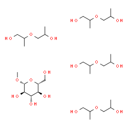ChemSpider 2D Image | 2-(2-Hydroxypropoxy)-1-propanol - methyl beta-D-glucopyranoside (4:1) | C31H70O18