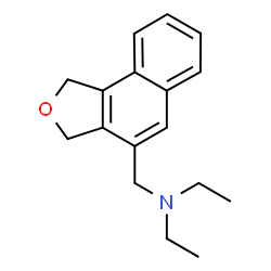 ChemSpider 2D Image | (1,3-Dihydro-naphtho[1,2-c]furan-4-ylmethyl)-diethyl-amine | C17H21NO