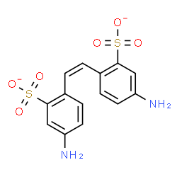 ChemSpider 2D Image | 2,2'-[(Z)-1,2-Ethenediyl]bis(5-aminobenzenesulfonate) | C14H12N2O6S2