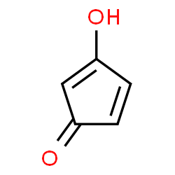 ChemSpider 2D Image | 3-Hydroxy-2,4-cyclopentadien-1-one | C5H4O2