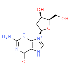 ChemSpider 2D Image | 2'-Deoxy-7-hydroguanosine | C10H14N5O4