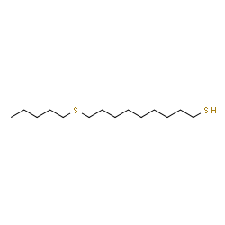 ChemSpider 2D Image | 9-(Pentylsulfanyl)-1-nonanethiol | C14H30S2