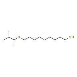 ChemSpider 2D Image | 9-[(3-Methyl-2-butanyl)sulfanyl]-1-nonanethiol | C14H30S2