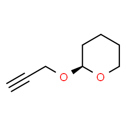 ChemSpider 2D Image | (2S)-2-(2-Propyn-1-yloxy)tetrahydro-2H-pyran | C8H12O2