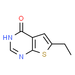 ChemSpider 2D Image | 6-Ethylthieno[2,3-d]pyrimidin-4(1H)-one | C8H8N2OS