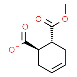 ChemSpider 2D Image | (1R,6R)-6-(Methoxycarbonyl)-3-cyclohexene-1-carboxylate | C9H11O4
