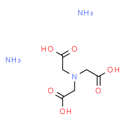 ChemSpider 2D Image | 2,2',2''-Nitrilotriacetic acid diammoniate | C6H15N3O6
