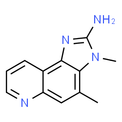 ChemSpider 2D Image | 2-AMINO-3,4-DIMETHYLIMIDAZO(4,5-F)QUINOLINE | C12H12N4
