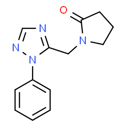 ChemSpider 2D Image | 1-(2-Phenyl-2H-[1,2,4]triazol-3-ylmethyl)-pyrrolidin-2-one | C13H14N4O