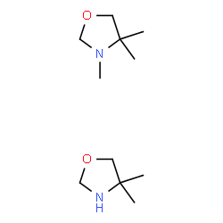ChemSpider 2D Image | Oxazolidine, 3,4,4-trimethyl-, mixt. with 4,4-dimethyloxazolidine | C11H24N2O2