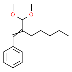 ChemSpider 2D Image | [2-(Dimethoxymethyl)-1-hepten-1-yl]benzene | C16H24O2