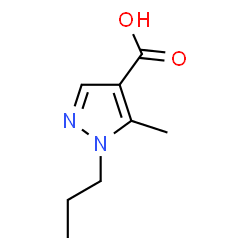 ChemSpider 2D Image | 5-Methyl-1-propyl-1H-pyrazole-4-carboxylic acid | C8H12N2O2