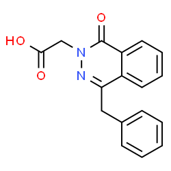 ChemSpider 2D Image | (4-Benzyl-1-oxo-2(1H)-phthalazinyl)acetic acid | C17H14N2O3