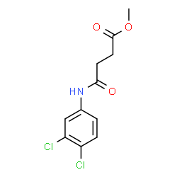 ChemSpider 2D Image | Methyl 4-[(3,4-dichlorophenyl)amino]-4-oxobutanoate | C11H11Cl2NO3