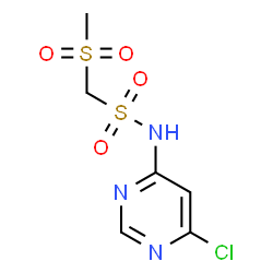 ChemSpider 2D Image | N-(6-Chloro-4-pyrimidinyl)-1-(methylsulfonyl)methanesulfonamide | C6H8ClN3O4S2