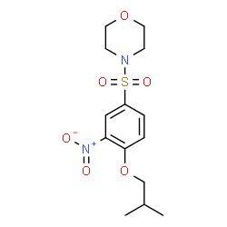 ChemSpider 2D Image | 4-[(4-Isobutoxy-3-nitrophenyl)sulfonyl]morpholine | C14H20N2O6S