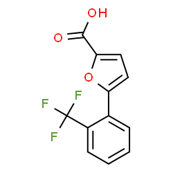 ChemSpider 2D Image | 5-[2-(Trifluoromethyl)phenyl]-2-furoic acid | C12H7F3O3