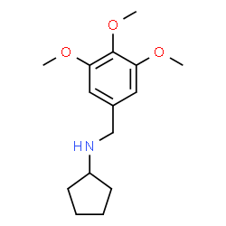 ChemSpider 2D Image | N-(3,4,5-Trimethoxybenzyl)cyclopentanamine | C15H23NO3