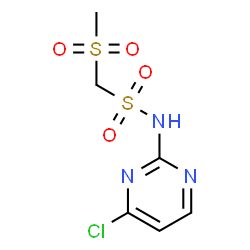 ChemSpider 2D Image | N-(4-Chloro-2-pyrimidinyl)-1-(methylsulfonyl)methanesulfonamide | C6H8ClN3O4S2
