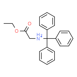 ChemSpider 2D Image | 2-Ethoxy-2-oxo-N-tritylethanaminium | C23H24NO2