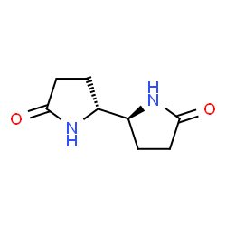 ChemSpider 2D Image | (2R,2'S)-2,2'-Bipyrrolidine-5,5'-dione | C8H12N2O2