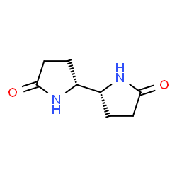 ChemSpider 2D Image | (2R,2'R)-2,2'-Bipyrrolidine-5,5'-dione | C8H12N2O2
