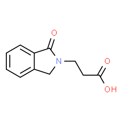 ChemSpider 2D Image | 3-(1-oxoisoindolin-2-yl)propanoic acid | C11H11NO3