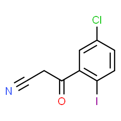 ChemSpider 2D Image | 3-(5-Chloro-2-iodophenyl)-3-oxopropanenitrile | C9H5ClINO