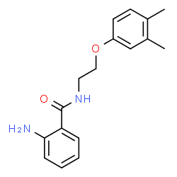 ChemSpider 2D Image | 2-Amino-N-[2-(3,4-dimethylphenoxy)ethyl]benzamide | C17H20N2O2