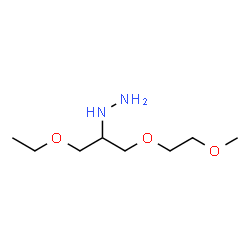 ChemSpider 2D Image | [1-Ethoxy-3-(2-methoxyethoxy)-2-propanyl]hydrazine | C8H20N2O3