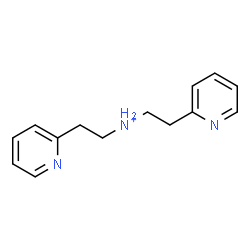 ChemSpider 2D Image | 2-(2-Pyridinyl)-N-[2-(2-pyridinyl)ethyl]ethanaminium | C14H18N3
