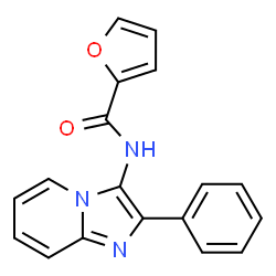 ChemSpider 2D Image | N-(2-Phenylimidazo[1,2-a]pyridin-3-yl)-2-furamide | C18H13N3O2