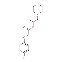 ChemSpider 2D Image | 1-(4-Morpholinyl)-2-propanyl (4-fluorophenoxy)acetate | C15H20FNO4