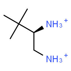 ChemSpider 2D Image | (2R)-3,3-Dimethyl-1,2-butanediaminium | C6H18N2
