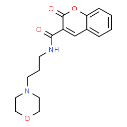 ChemSpider 2D Image | N-[3-(4-Morpholinyl)propyl]-2-oxo-2H-chromene-3-carboxamide | C17H20N2O4