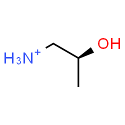 ChemSpider 2D Image | (2S)-2-Hydroxy-1-propanaminium | C3H10NO