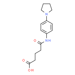 ChemSpider 2D Image | 4-{[4-(PYRROLIDIN-1-YL)PHENYL]CARBAMOYL}BUTANOIC ACID | C15H20N2O3