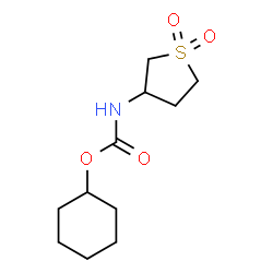 ChemSpider 2D Image | Cyclohexyl (1,1-dioxidotetrahydro-3-thiophenyl)carbamate | C11H19NO4S