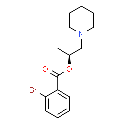 ChemSpider 2D Image | (2S)-1-(1-Piperidinyl)-2-propanyl 2-bromobenzoate | C15H20BrNO2