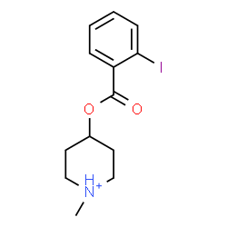 ChemSpider 2D Image | 4-[(2-Iodobenzoyl)oxy]-1-methylpiperidinium | C13H17INO2