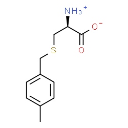 ChemSpider 2D Image | (S)-2-Amino-3-((4-methylbenzyl)thio)propanoic acid | C11H15NO2S
