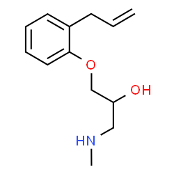 ChemSpider 2D Image | 1-(2-Allylphenoxy)-3-(methylamino)-2-propanol | C13H19NO2