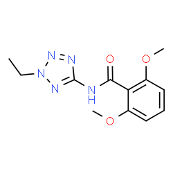 ChemSpider 2D Image | N-(2-Ethyl-2H-tetrazol-5-yl)-2,6-dimethoxybenzamide | C12H15N5O3