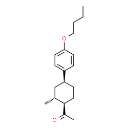 ChemSpider 2D Image | 1-[(1R,2R,4S)-4-(4-Butoxyphenyl)-2-methylcyclohexyl]ethanone | C19H28O2