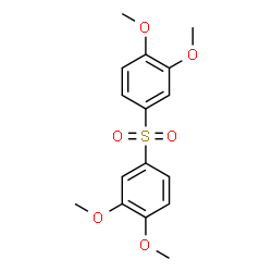 ChemSpider 2D Image | 1,1'-Sulfonylbis(3,4-dimethoxybenzene) | C16H18O6S