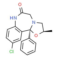 ChemSpider 2D Image | Oxazolam | C18H17ClN2O2