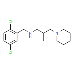 ChemSpider 2D Image | N-(2,5-Dichlorobenzyl)-2-methyl-3-(1-piperidinyl)-1-propanamine | C16H24Cl2N2