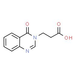 ChemSpider 2D Image | 3-(4-oxoquinazolin-3-yl)propanoic acid | C11H10N2O3